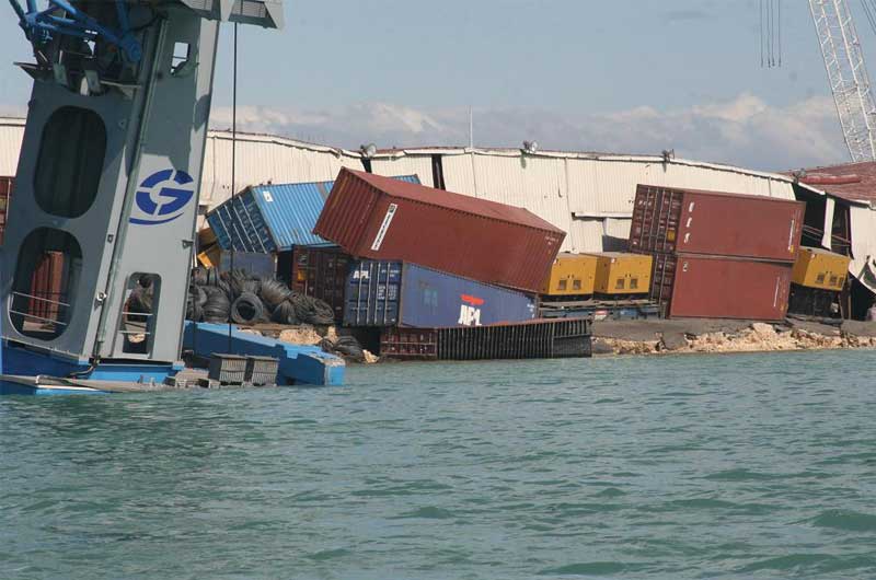 Survey integrato per la ricostruzione del porto di Haiti