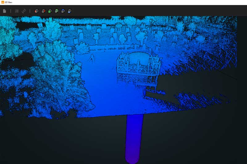 Sistema mobile mapping GeoSLAM ZEB HORIZON per il rilievo 3D di un pozzo